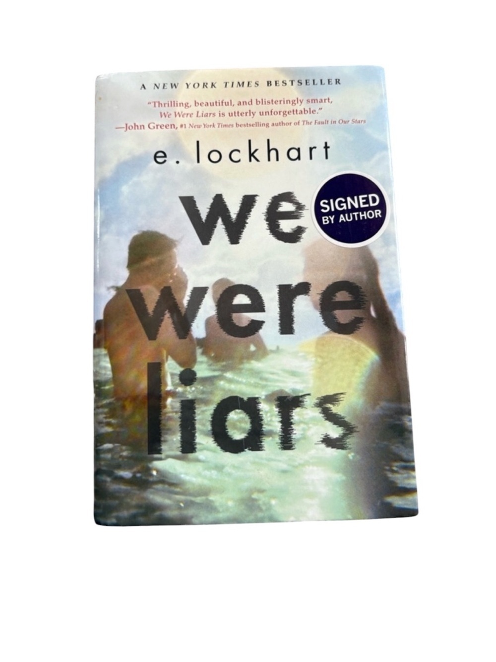 โจ SIGNED e. lockhart "We Were Liars" Hardcover Edition Novel Book